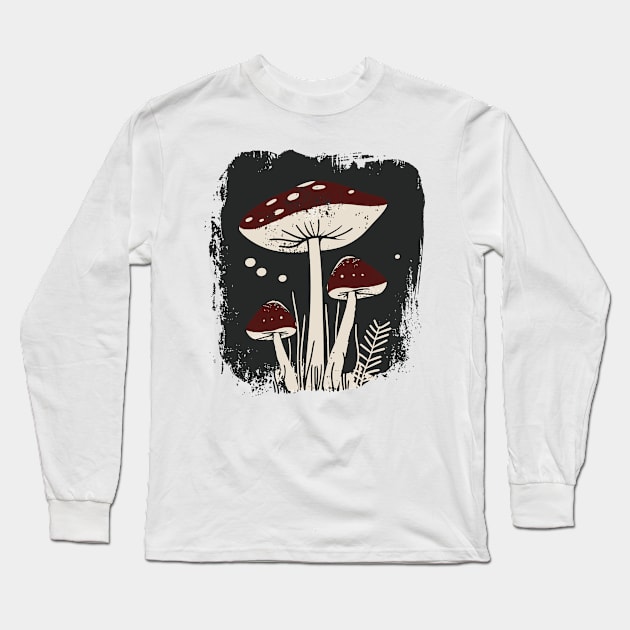 Mushrooms Long Sleeve T-Shirt by DragonDream